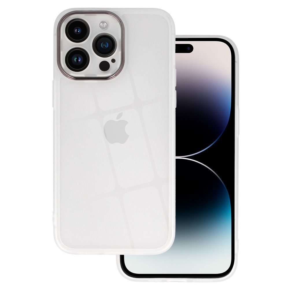 Protective Lens Case Do Iphone 15 Plus Biały Clear