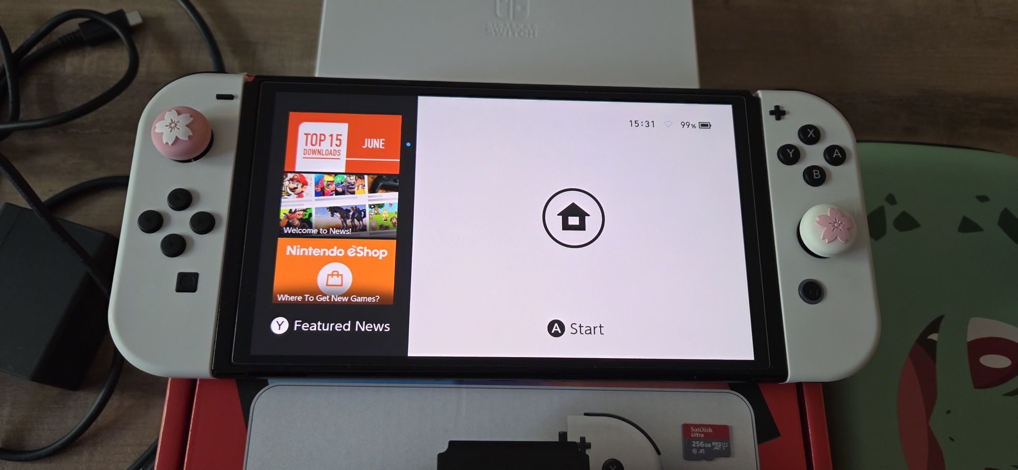 Konsola Nintendo Switch OLED+dodatki Gwarancja