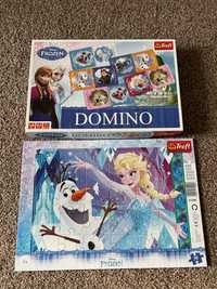 Puzzle + domino Frozen