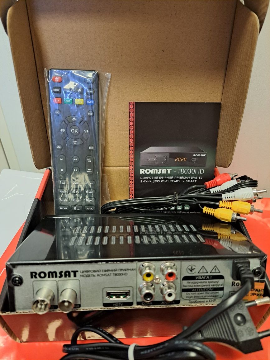 Цифровой эфирный приёмник Т2 ROMSAT T-8030HD