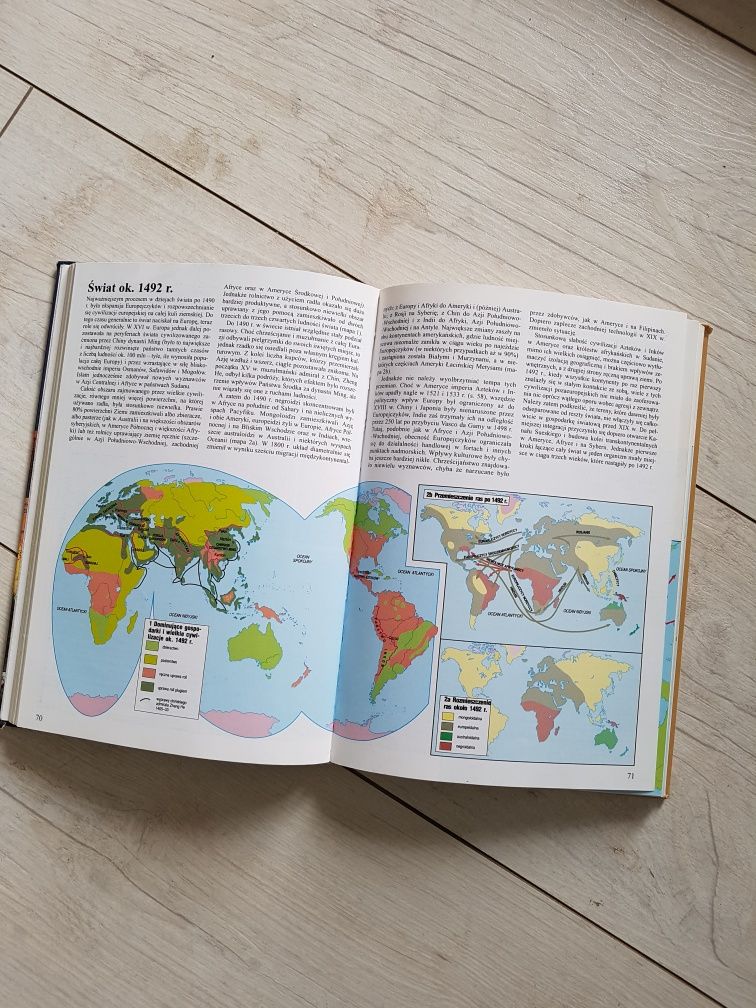 Atlas historii powszechnej historyczny świata książka geografia