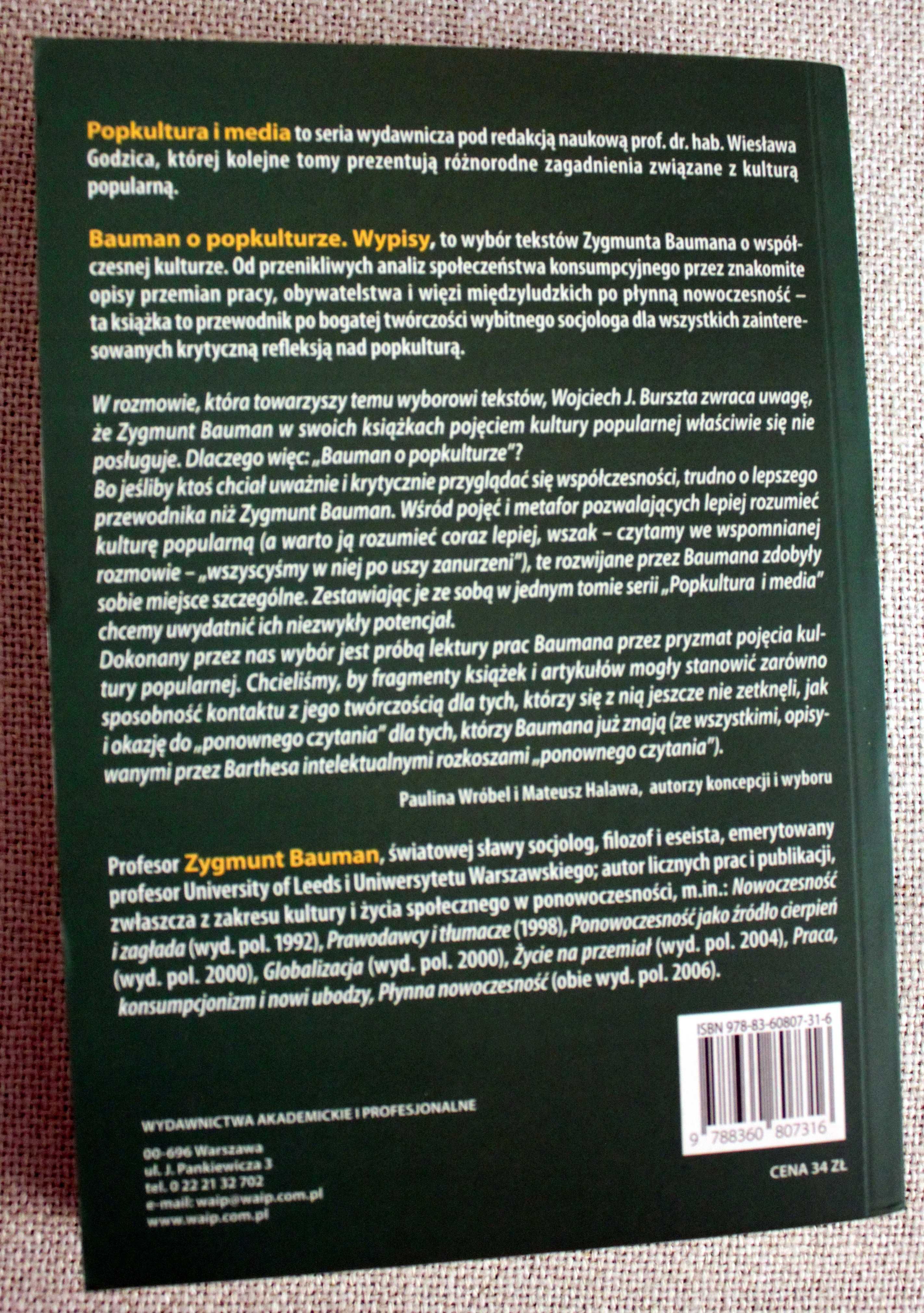 Bauman o popkulturze. Wypisy Popkultura i media