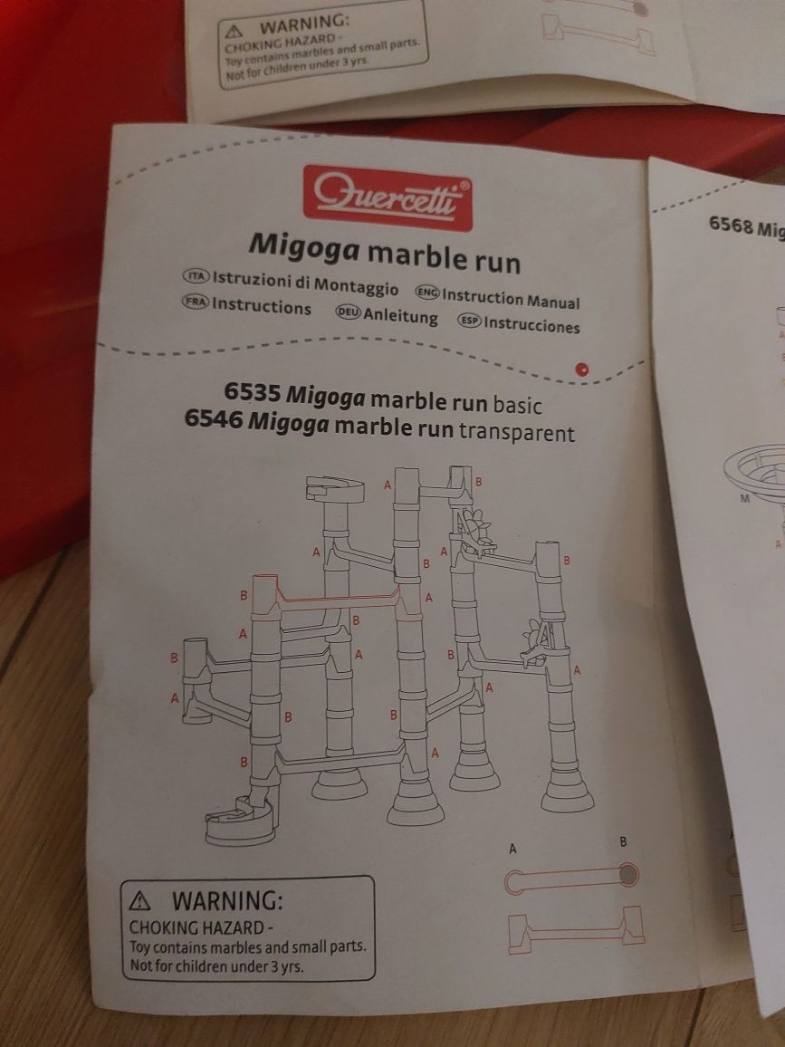 Quercetti migoga marbke run zestaw torów kulkowych