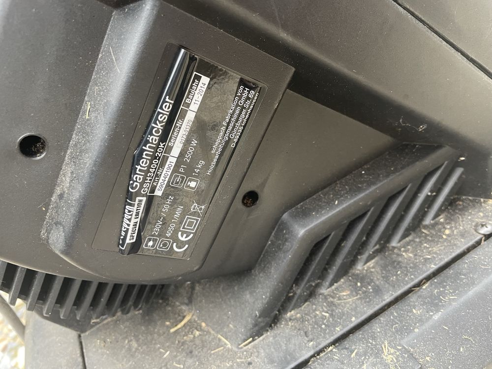Rozdrabniacz do gałezi Scheppach 2500W