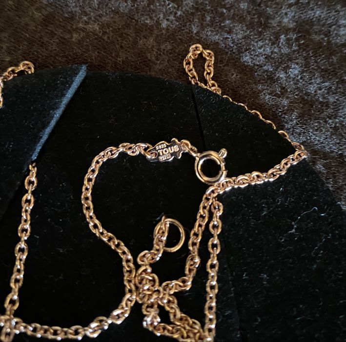 Colar Tous Motif em prata Vermeil, rosa, com pedras semi preciosas