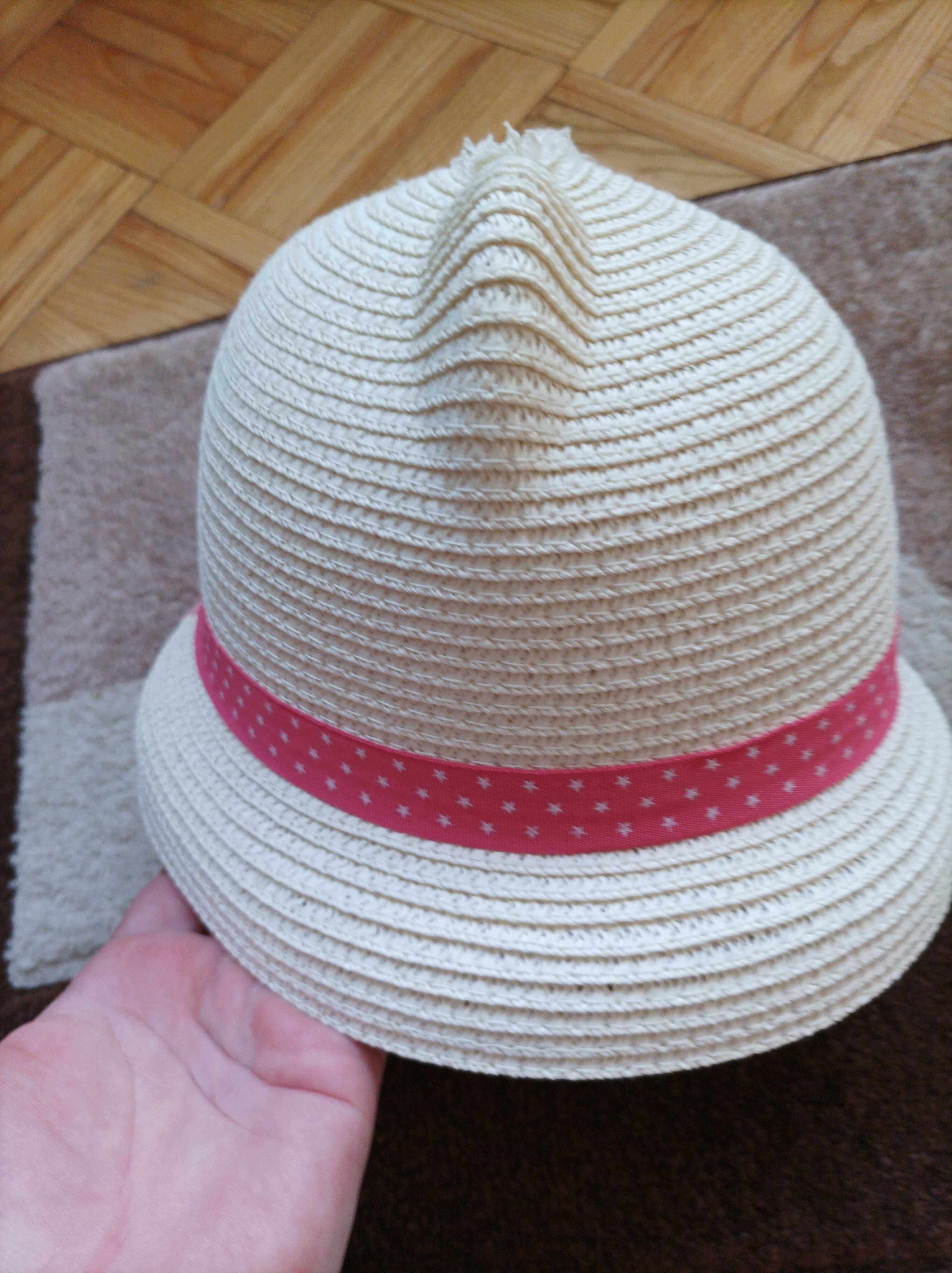 Słomiany kapelusik nowy 54 cm