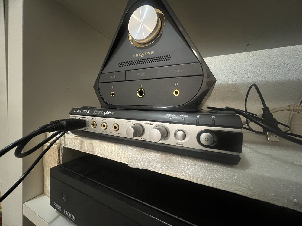 Placa de Som Creative soundblaster Extigy c/comando