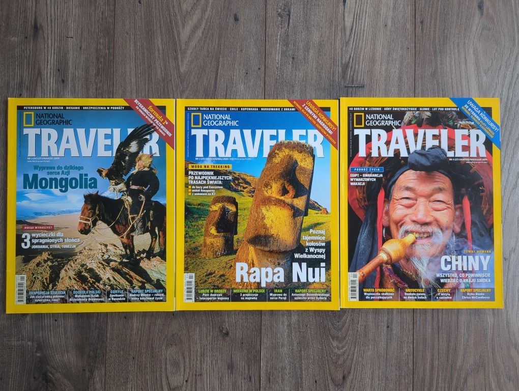 National Geographic Traveler 2009 - 3 sztuki