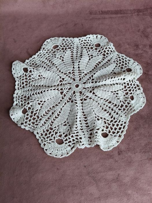 Retro vintage okrągła serwetka PRL 188