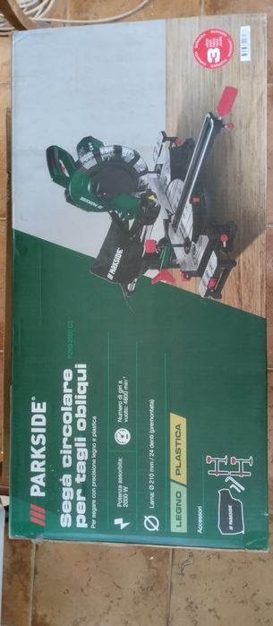 Serra de esquadria telescópica Parkside nova