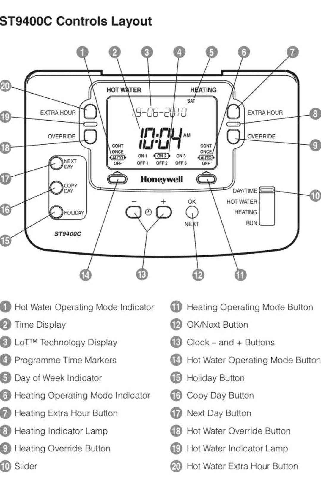 Termostat/programator Honeywell