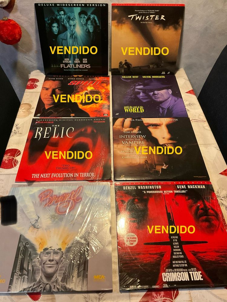 12 filmes Laserdisc