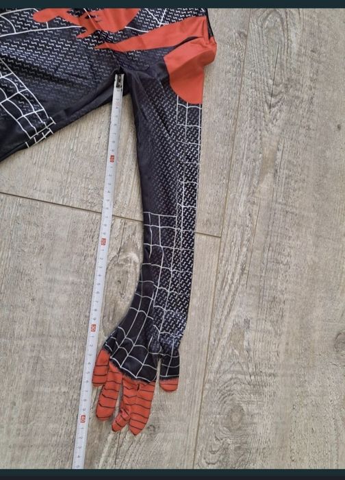 Rozm 122/128 (130) - Kostium Spider-Man - czarny/ czerwony