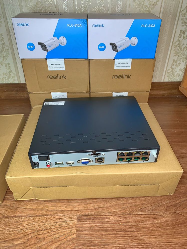 Комплект відеонагляду Reolink RLK8-810B4-A Poe