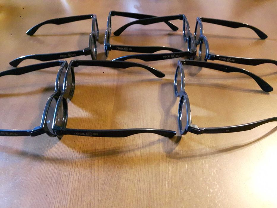 7 pares de Óculos 3D Cinema / Televisão