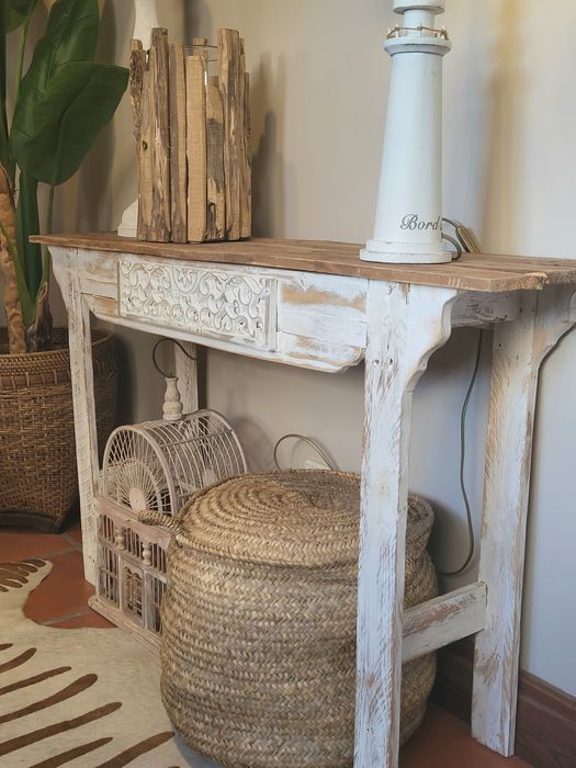 consola, mesa, aparador, vintage, talha, rustico
