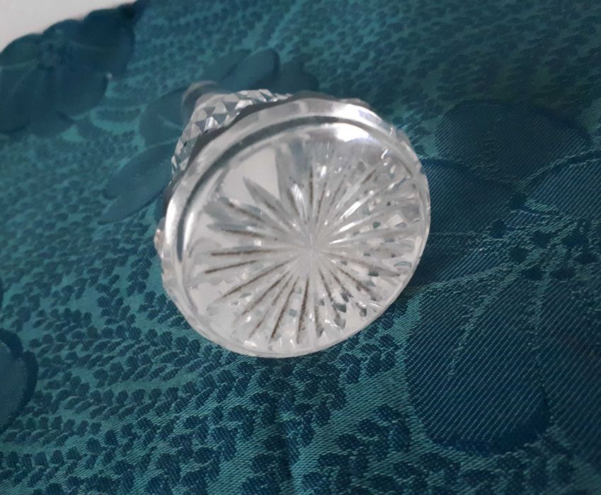 piękny duży korek kryształowy do karafki