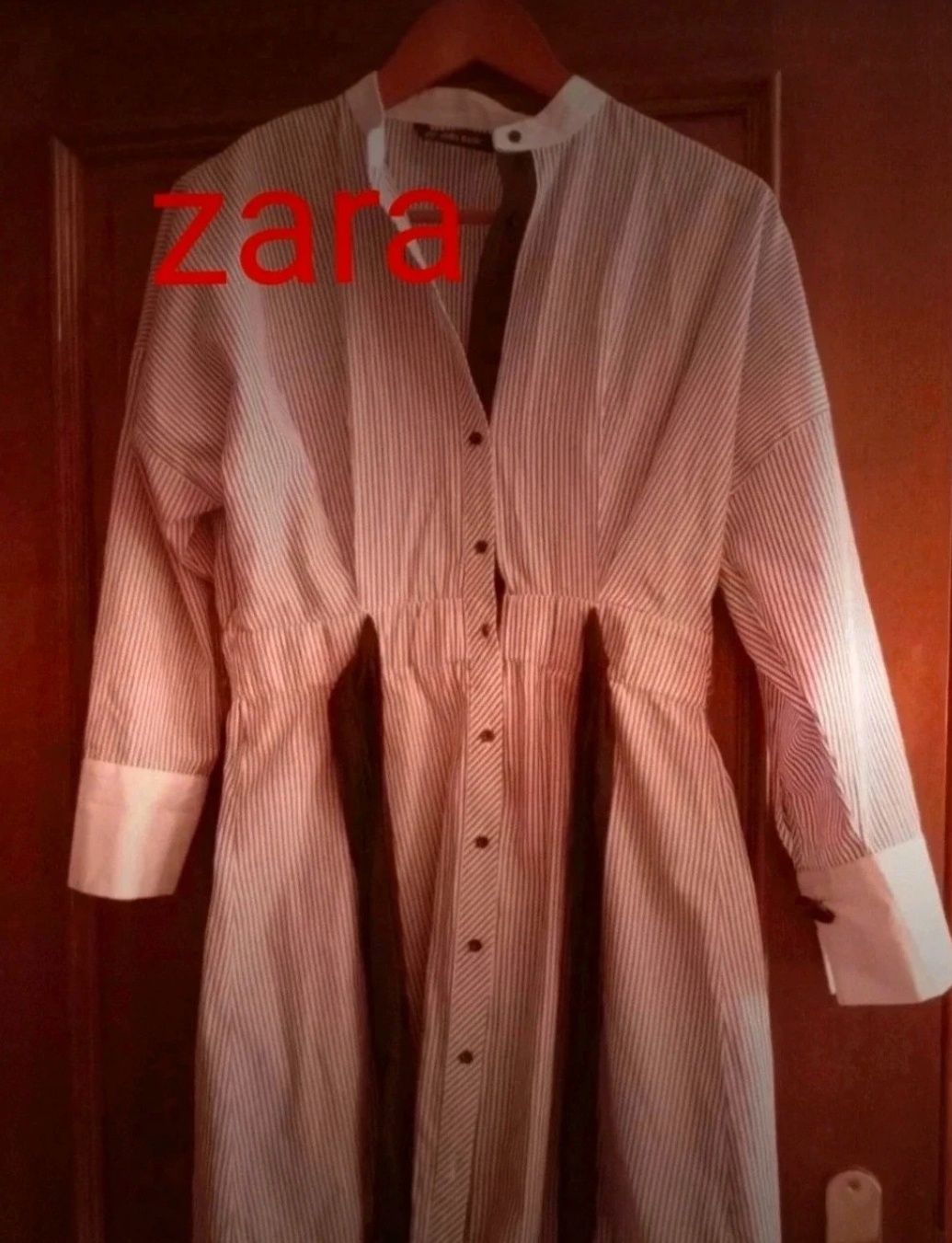 Vestido / camiseiro Zara lindíssimo ( robe , dress )