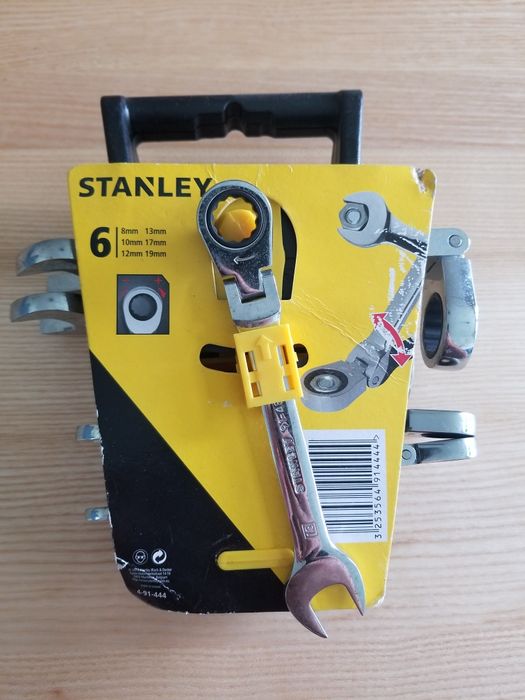 Zestaw kluczy Stanley plaskow oczkowych komplet 6 sztuk 4-91-444