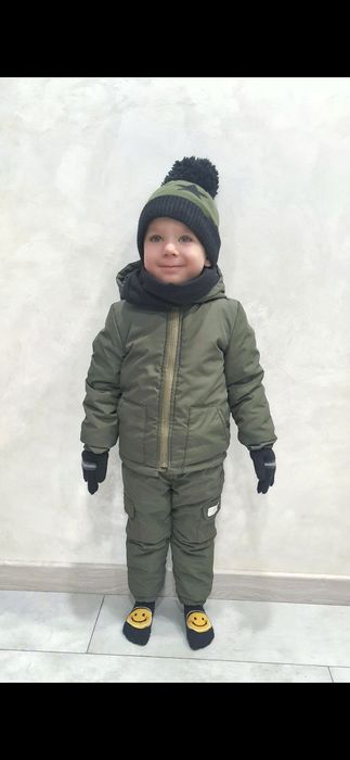 Дитячий теплий костюм, куртка і штани, осінь-зима