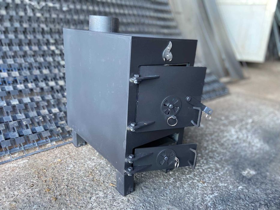 Піч Буржуйка з якісної сталі 5мм 100 м3 пічка печка булерьян Виробники