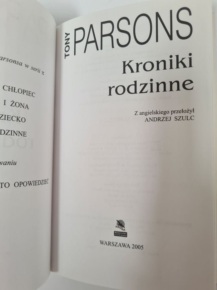 Kroniki rodzinne - Tony Parsons