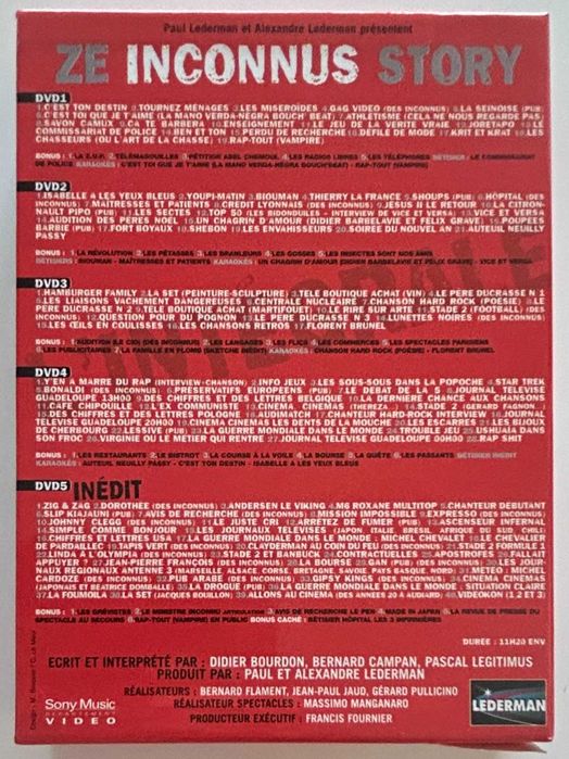 Ze Inconnus Story - L'intégrale - coffret DVD x 5