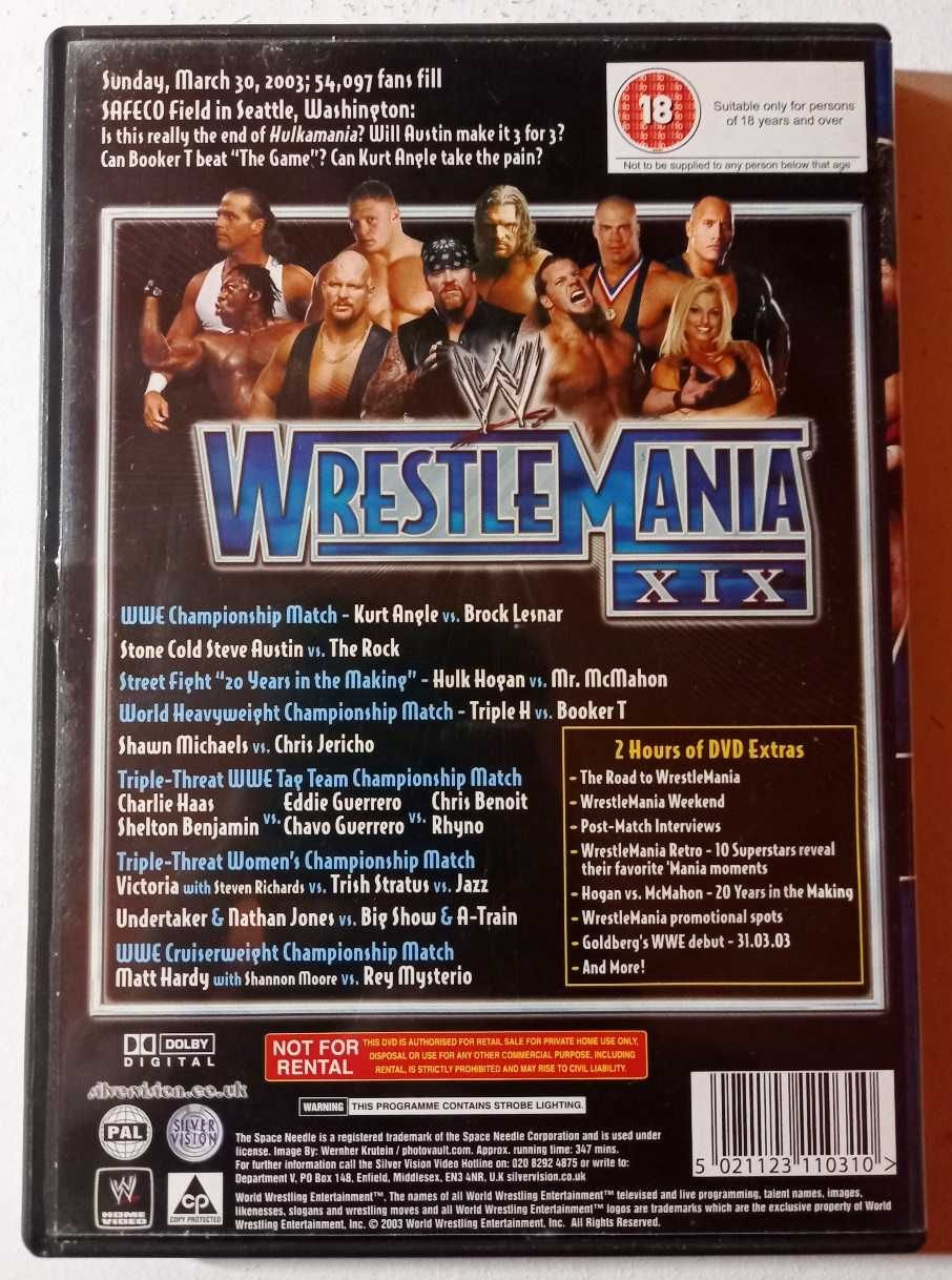 DVD da WWE - Wrestlemania XIX