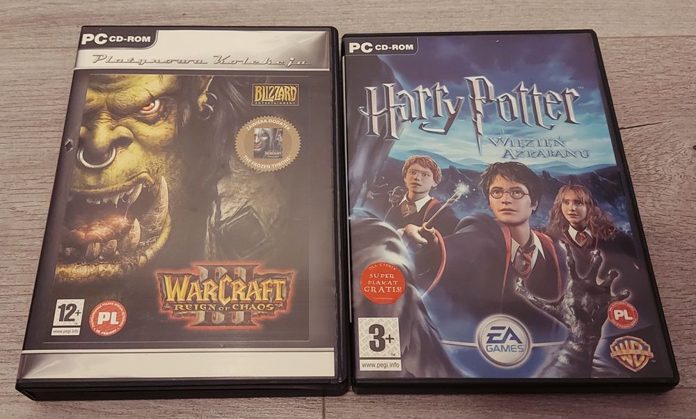 Warcraft Reign of Chaos Platynowa + Harry Potter Więzień Azkabanu PC