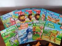 Livros e figuras os meus animais do zoo