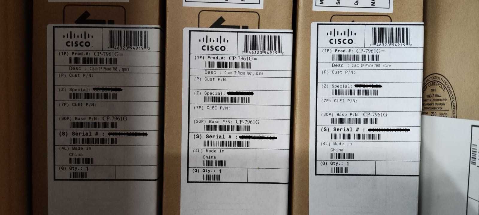 Telefones Cisco 7911, 7912, 7961 e transformadores 48v