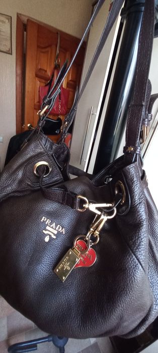 Брендова сумка Prada шкіряна
