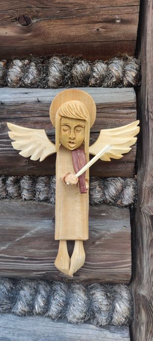 Anioł ludowy 33cm.grswer gratis