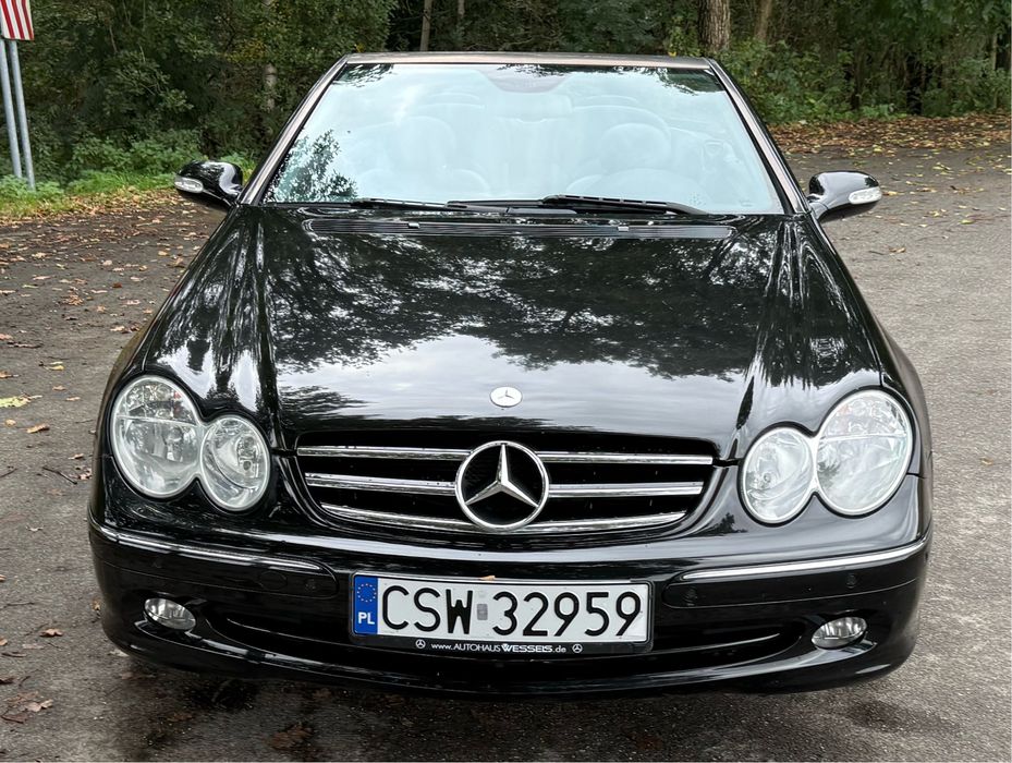 **Mercedes Benz CLK 200K 163km, W209, cabrio, skóry, automat**