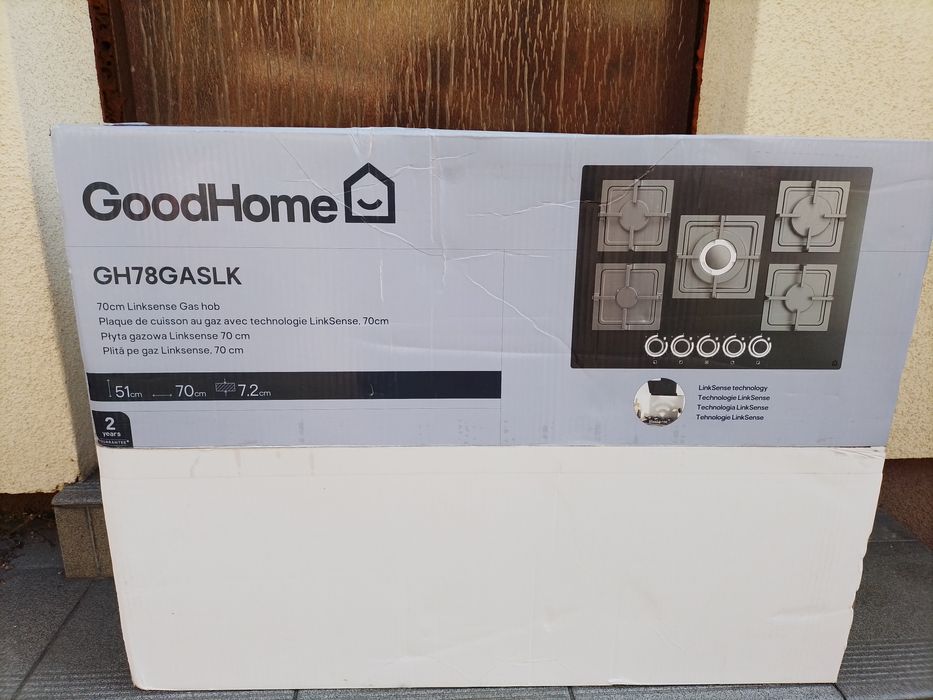 Płyta gazowa GoodHome GH78GASLK 70 cm 5 palników nowa szkło