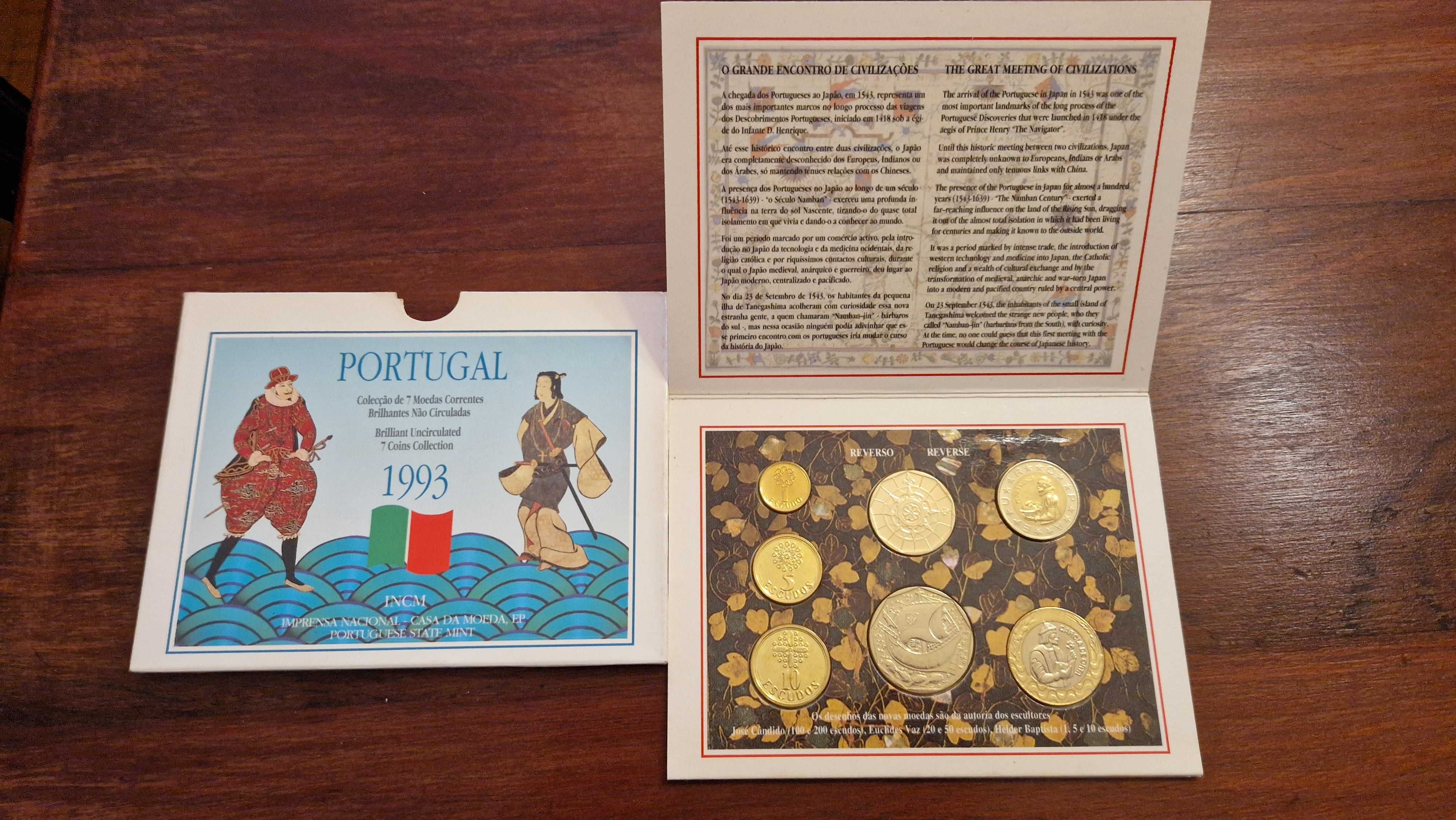 Série Anual BNC Escudo - Coleção de Moedas Não-Circuladas 86 a 01