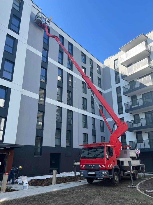 Podnośnik koszowy Warszawa - wynajem podnośników 20,25,30,35,45m