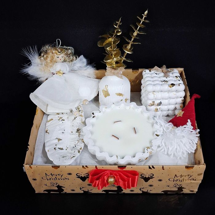 Box świąteczny- świece sojowe zapachowe