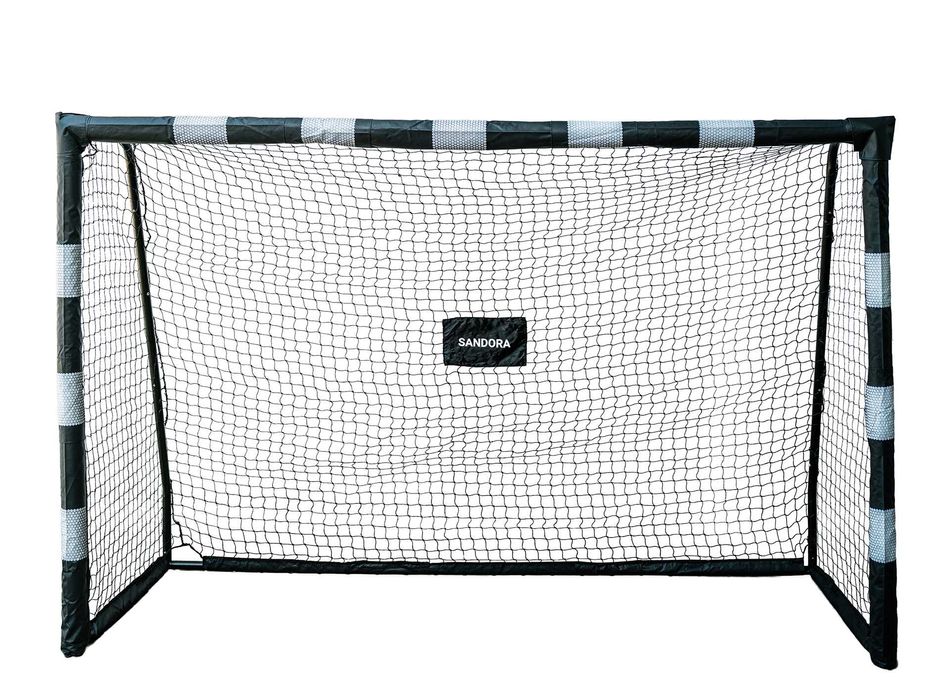 Bramka piłkarska Sandora HATTRICK L 240x160x85cm, czarno-biała