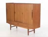 Komoda kredens szafka highboard tekowy - Dania 1950s