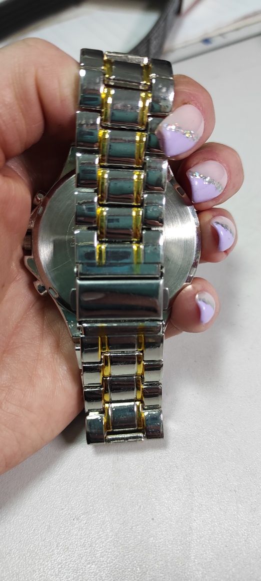 Zegarek męski Orlando bransoleta złota srebrna