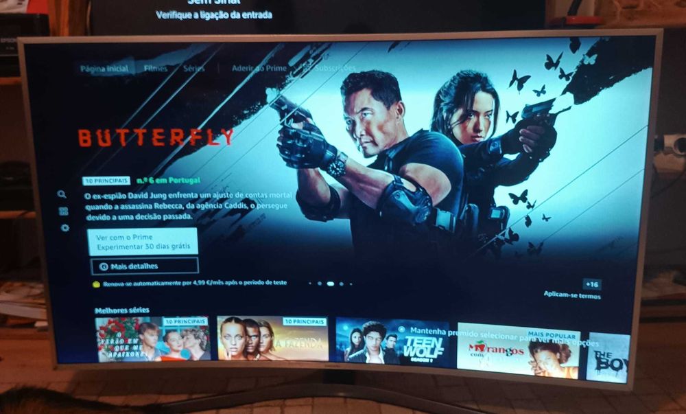 Smart tv Samsung de 49" 4K Curva