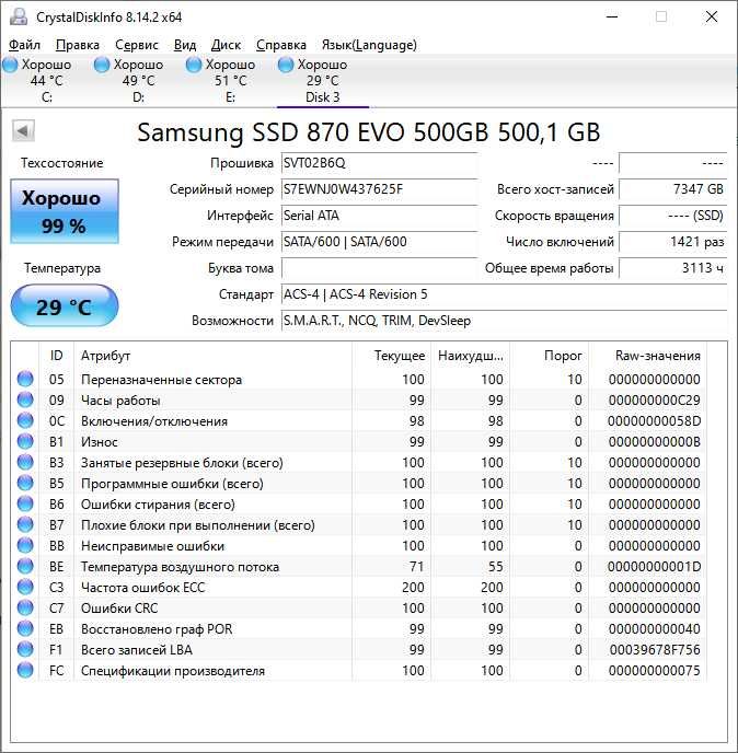 SSD 500gb Samsung 870 EVO 2.5" для ПК або ноутбука