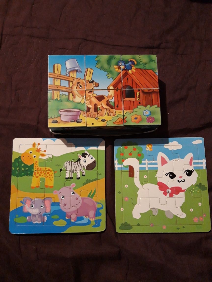 Puzzle dziecięce 3 sztuki