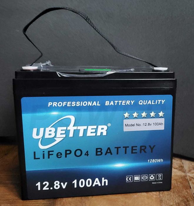 Акумулятор літій-залізо-фосфатний LiFePO4 100Ah 12.8V ДБЖ 12в 100Агод