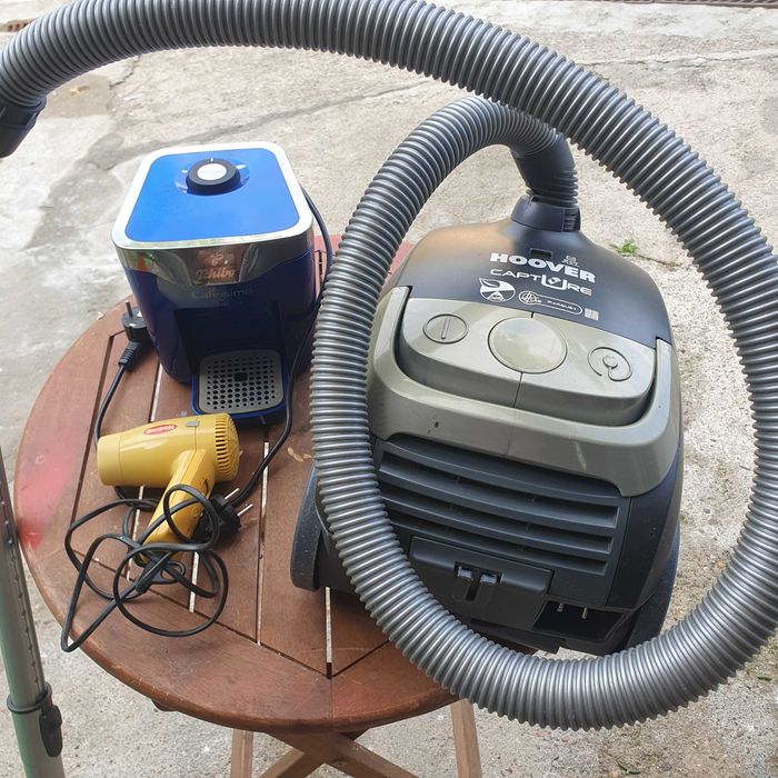 Aspirador hoover mais secador,microondas e maquina de cafe