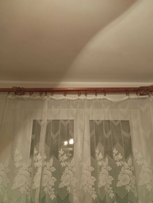 Karnisz drewniany podwójny