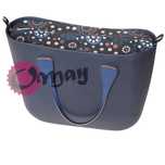 Granatowy organizer do OBAG STANDARD chocomay beż 2 kieszenie OMAY