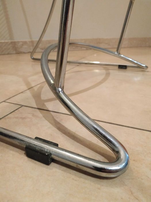 Wysokie krzesło metalowe, barowe, hoker metalowy - wys. 100 cm!