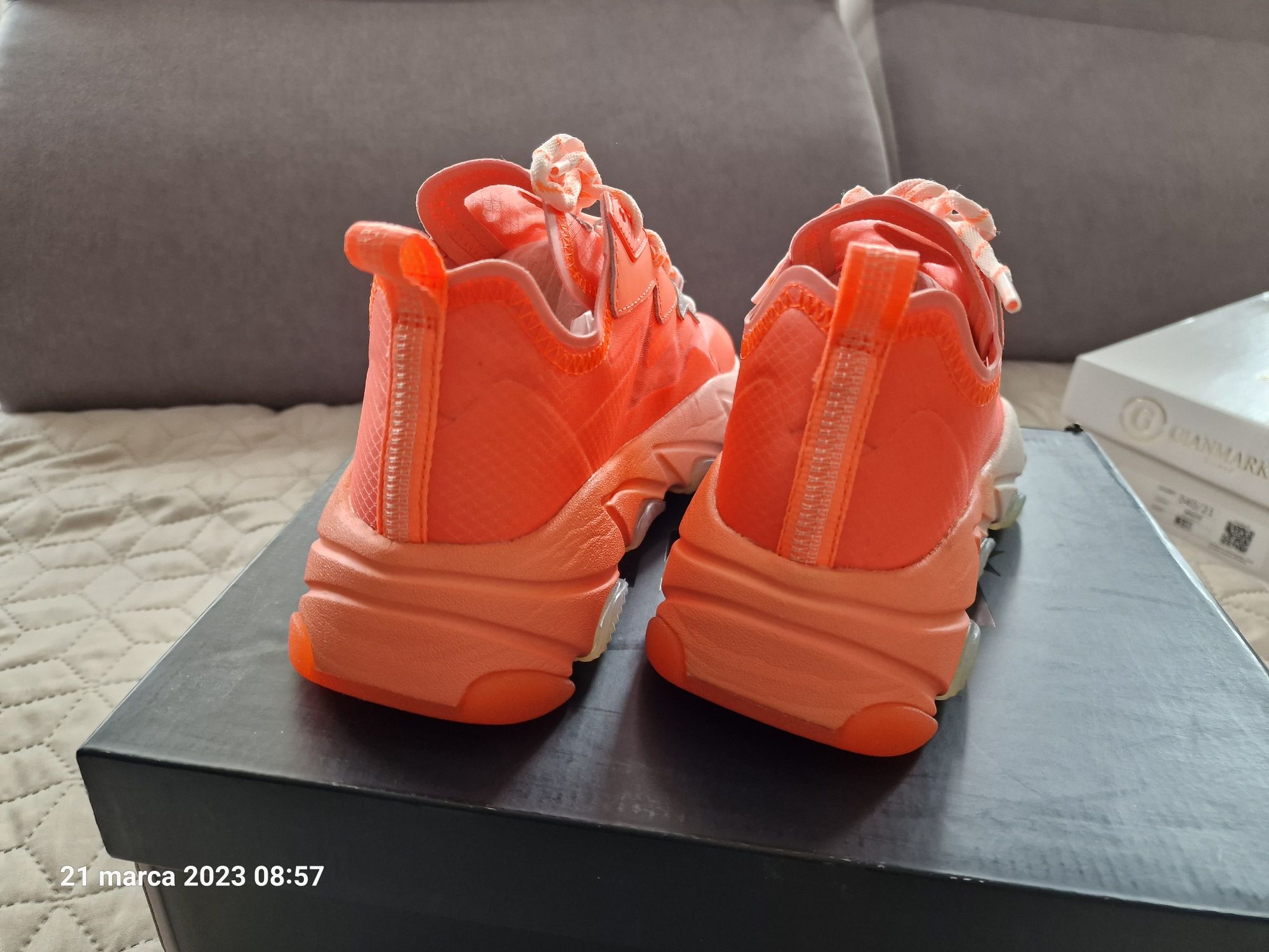 Sneakersy Ash Eclipse 37/38 koturna neon orange